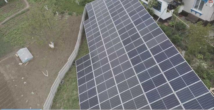 Сонячна електростанція зелений тариф 30 квт село Храпачі Київська область по панелях 42 квт