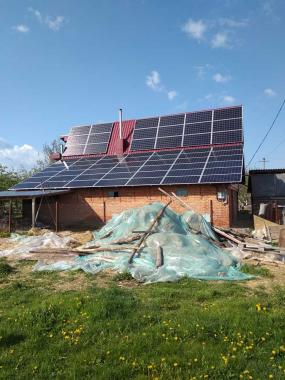 Сонячна електростанція 30 квт у Таращі Київська область під зелений тариф по панелях 44 квт