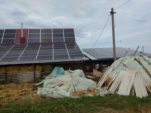 Сонячна електростанція 30 квт у Таращі Київська область під зелений тариф по панелях 44 квт