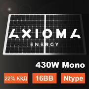 Сонячна панель 430 вт N-type AXM108-16-182-430N Axioma energy MBB half cell