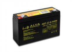 Акумулятор свинцевий AGM АВТ-12-6 6V 12 AH