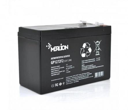 Акумуляторна батарея Merlion AGM GP1272F2B 12V 7.2Ah