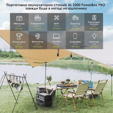 Портативна зарядна станція AL 2200 Power Box PRO
