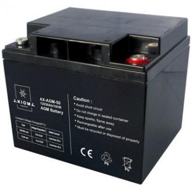 Акумулятор AGM 12В 50 Аг AX-AGM-50 Axioma energy